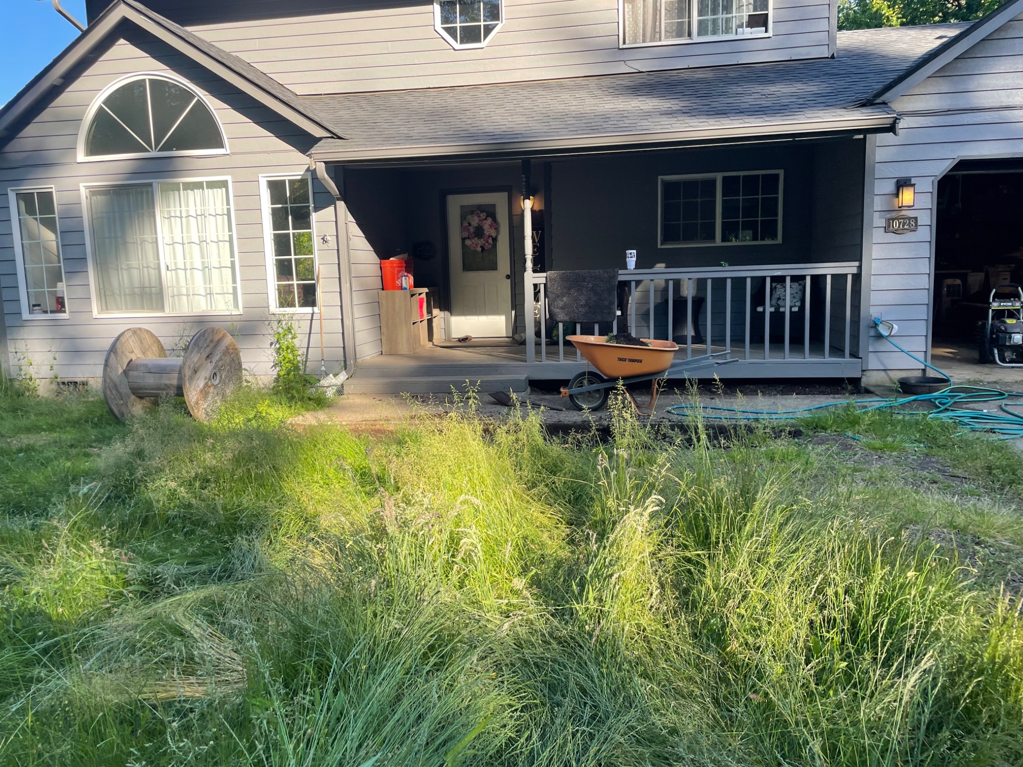 Residential property before site improvement